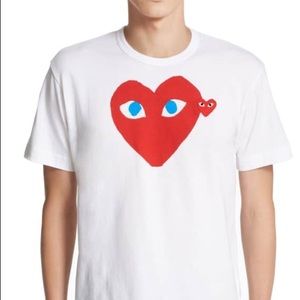 Comme Des Garcon Play Heart Face T-Shirt